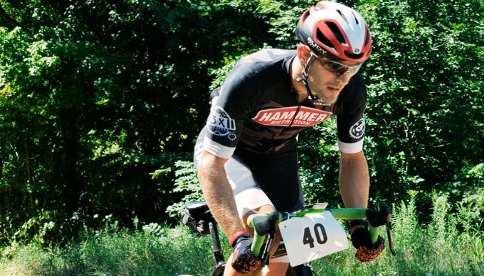 Mitch DeYoung Gravel race in Hammer Nutrition Kit