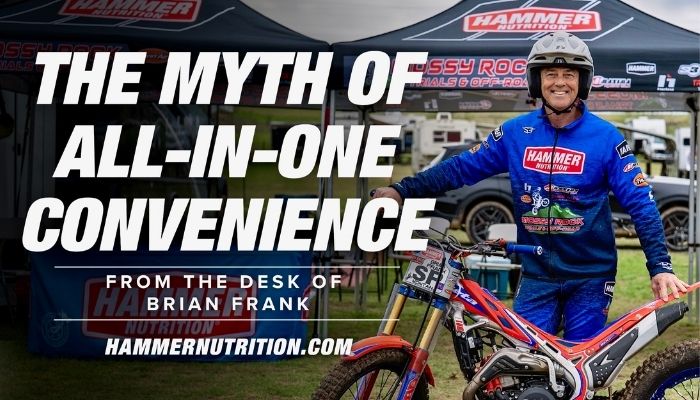 Brian Frank smiling next to his trial bike