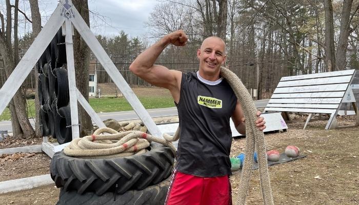 Hammer Athlete Flexing