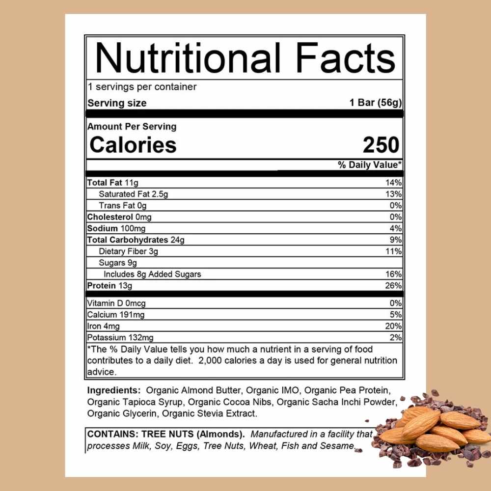 Vegan Protein Almond-Cacao Bars